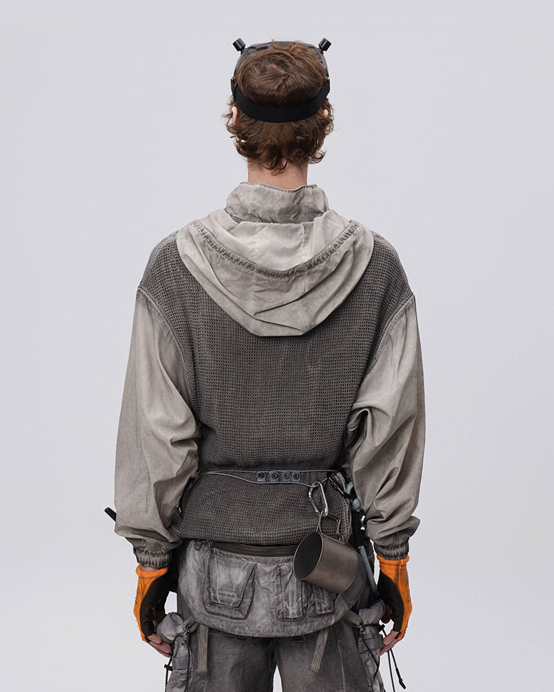 Wasteland Dye-Dirty Anorak Pullover Jacket