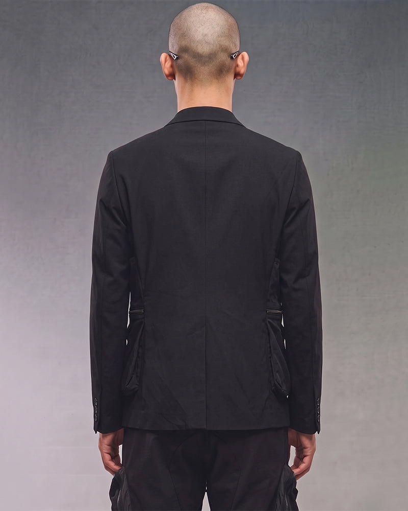 Dystopian Multi-Pocket Deconstructed Utility Blazer