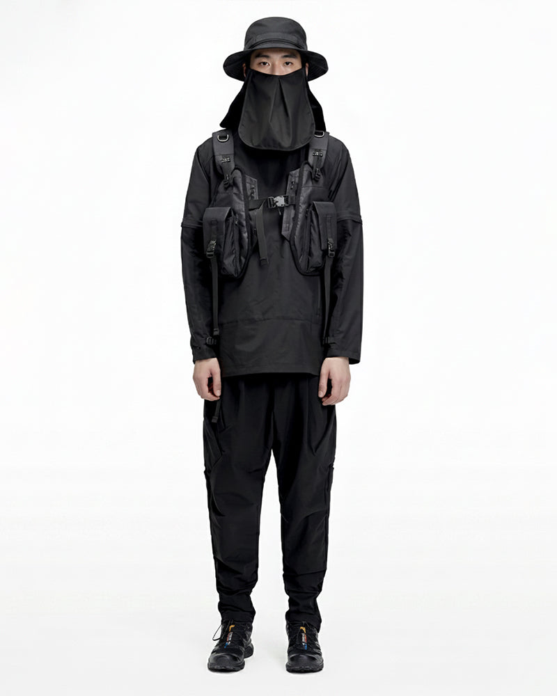 Tapered Moisture-Wicking Techwear Pants
