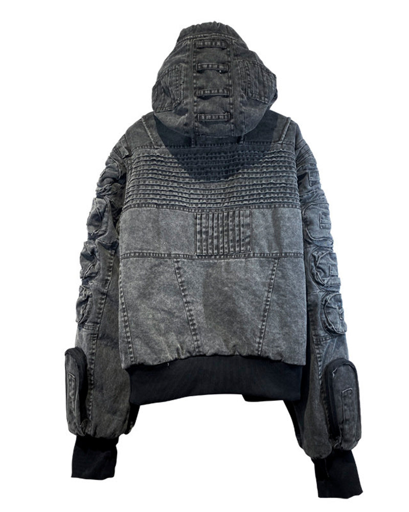 Wasteland Distressed 3D Pocket Jacket