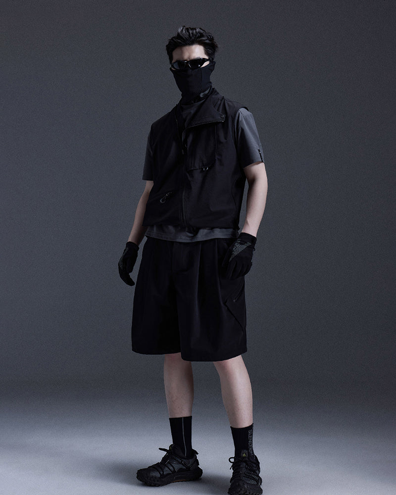 Asymmetric-Zip Techwear Tactical Vest