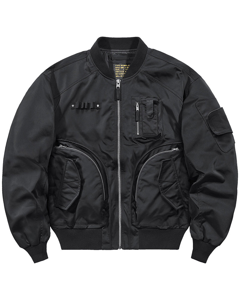 Functional Multi-Pocket Tactical Bomber Jacket