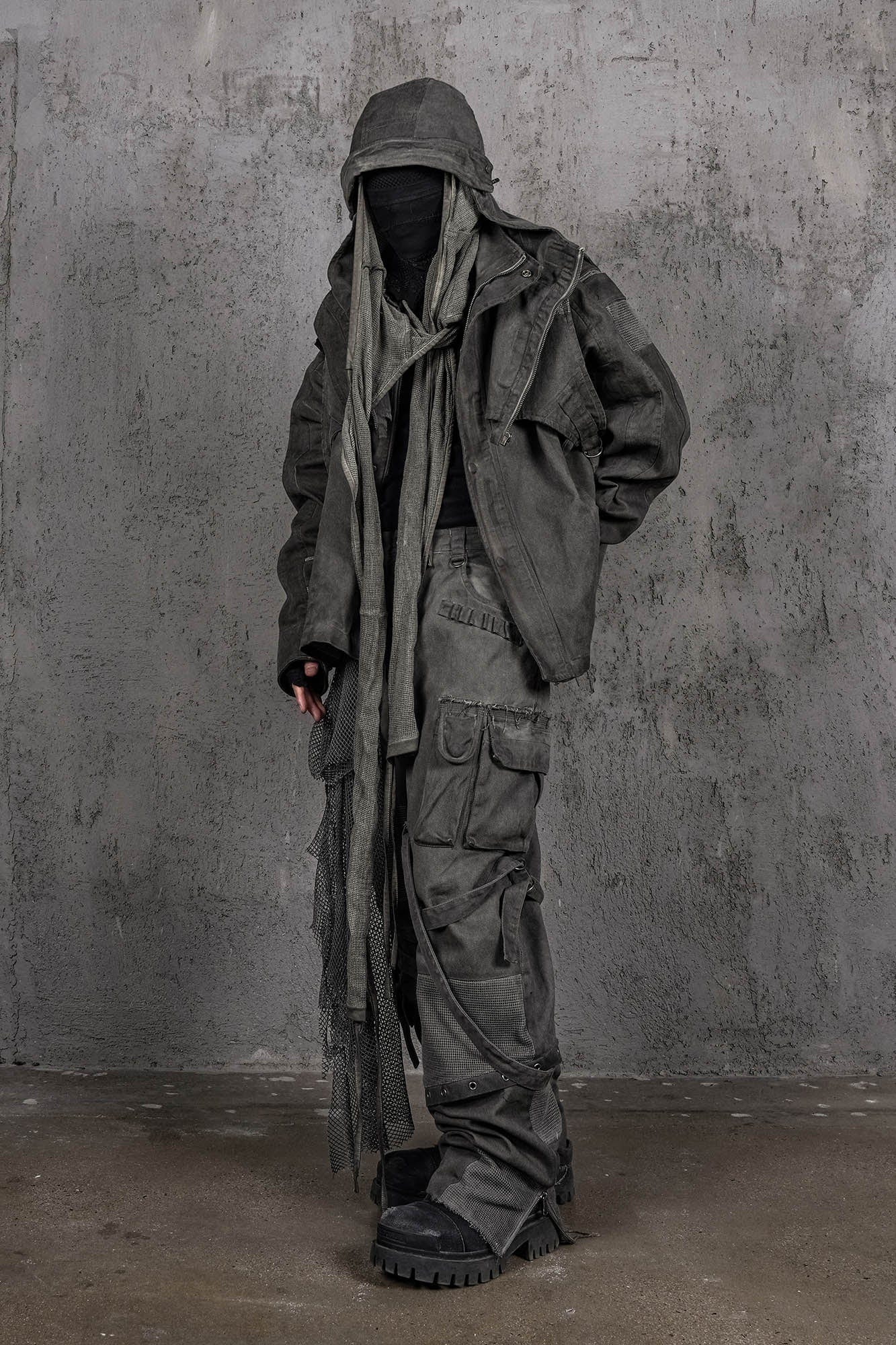 Scavenger Heavyduty Multi-Pockets Striped Cargo