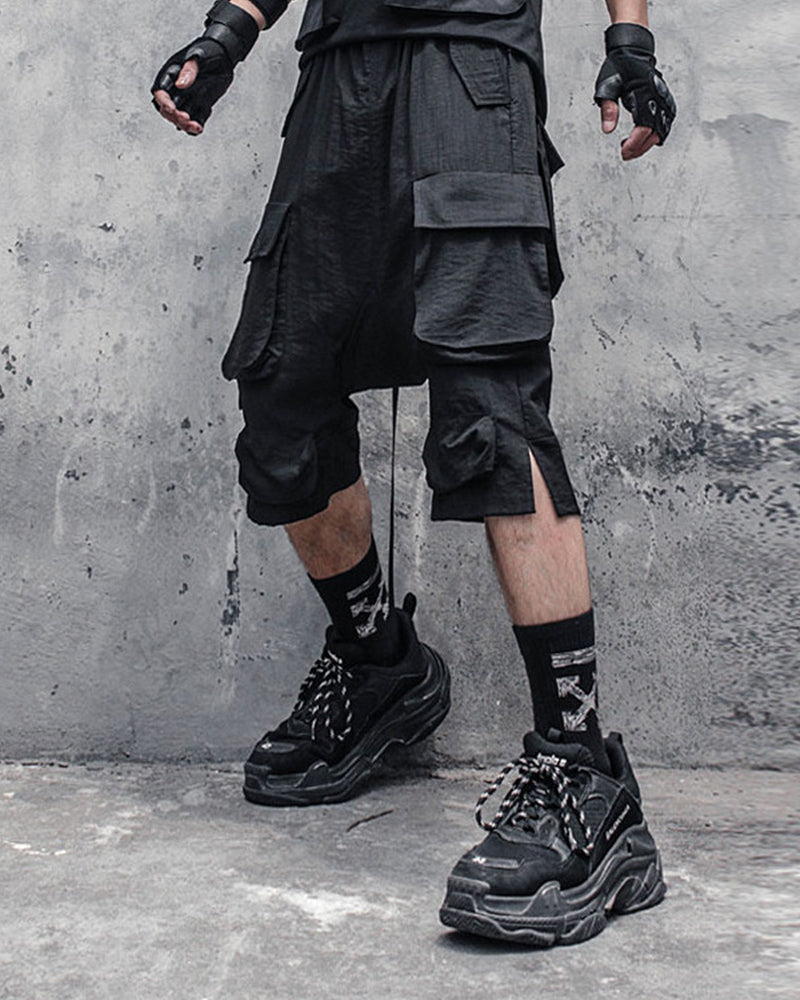 Drop Crotch Techwear Short