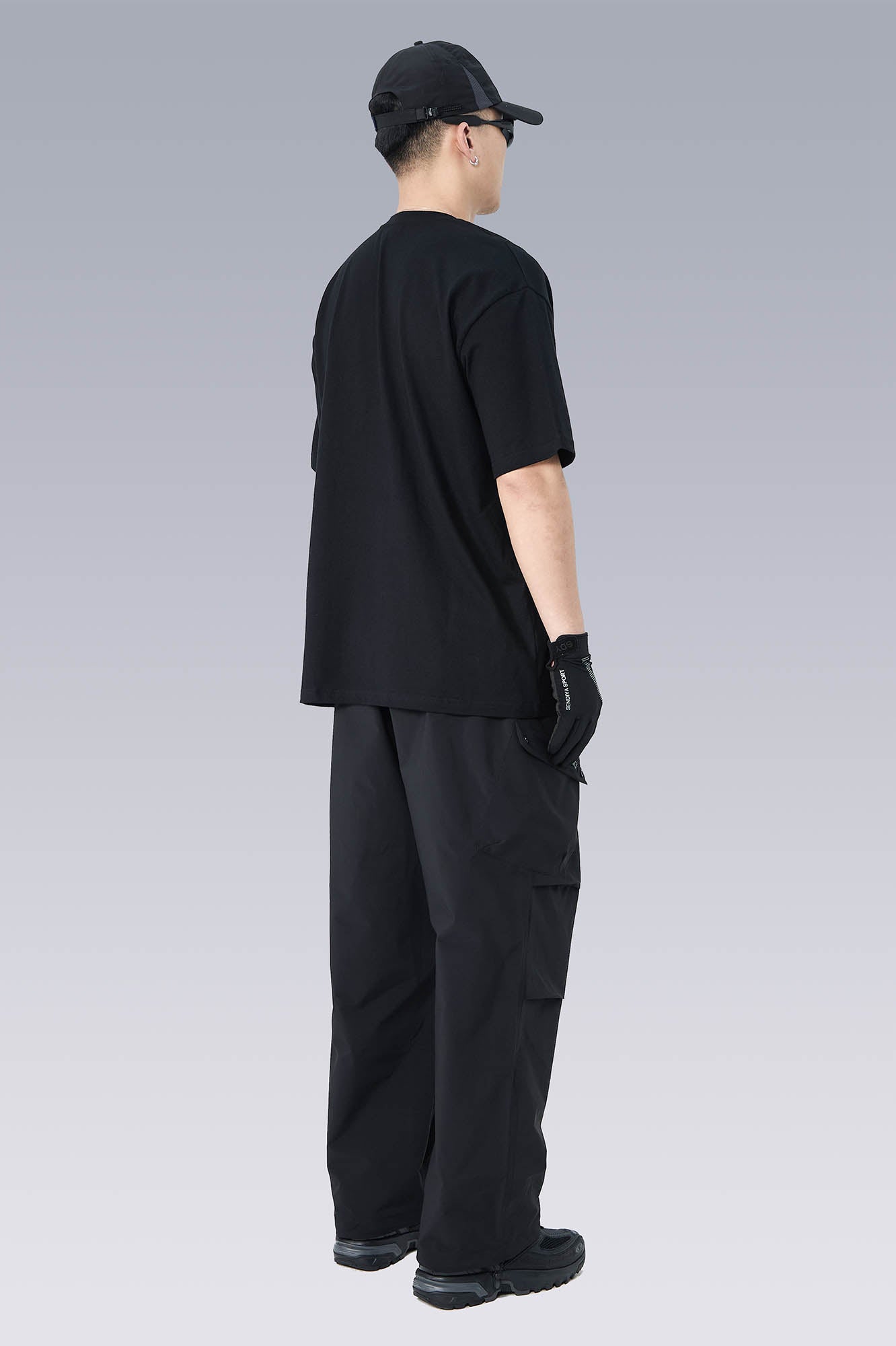 Geometric Spliced Mesh T-Shirt