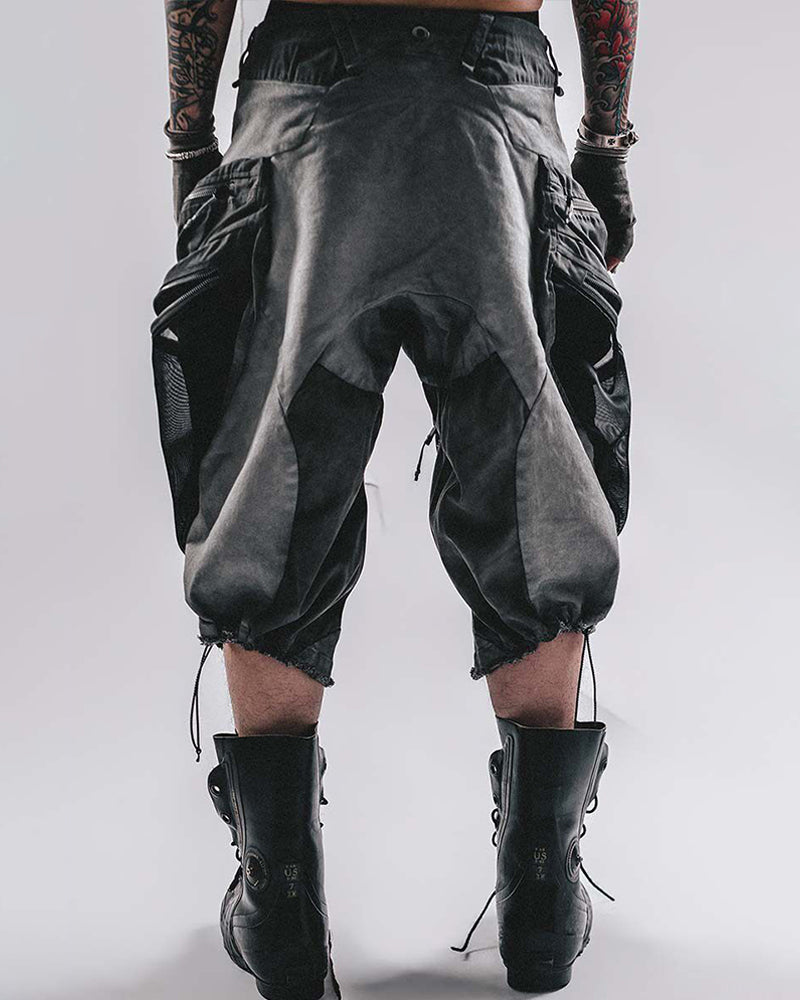 Nightfall Two-Tone Tactical Cropped Cargo Pants