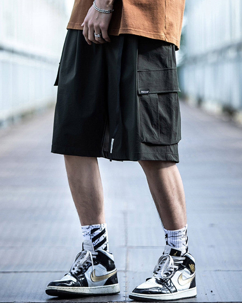 Techwear Utility Cargo Shorts