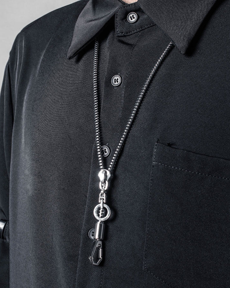 Streetwear Functional Zipper Necklace