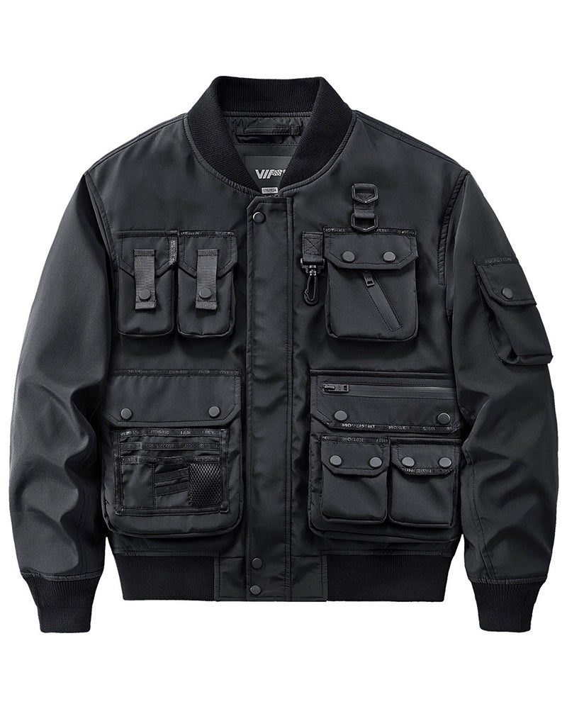 Functional Multi-Pocket Tactical Bomber Jacket