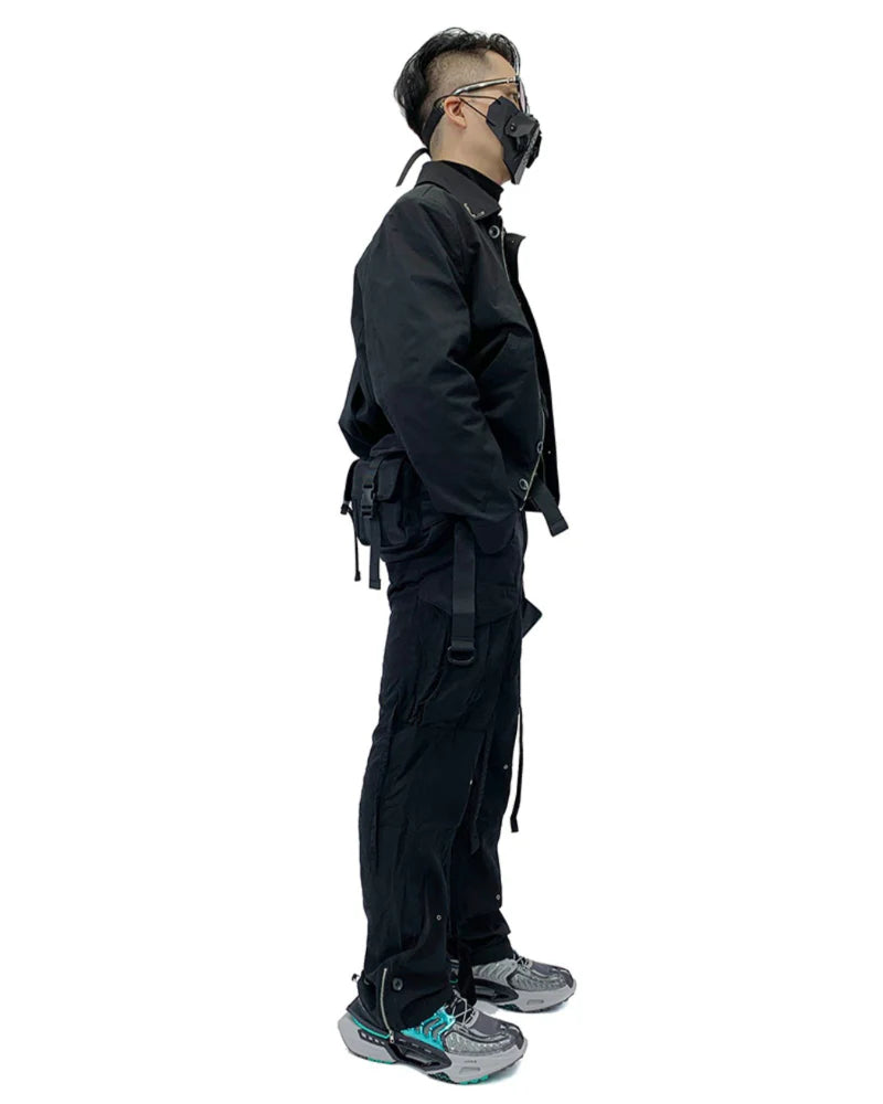 Techwear Multi-Pocket Chest Sling Bag