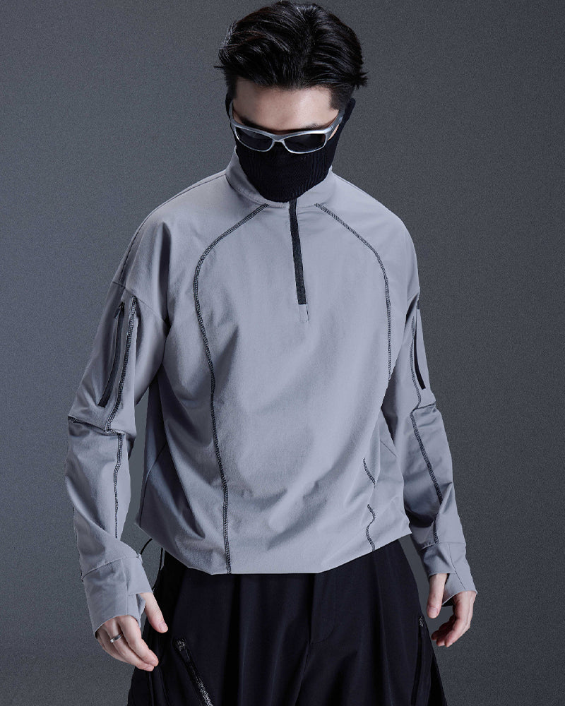 Water-Repellent Hiking Techwear Long-Sleeve Tee