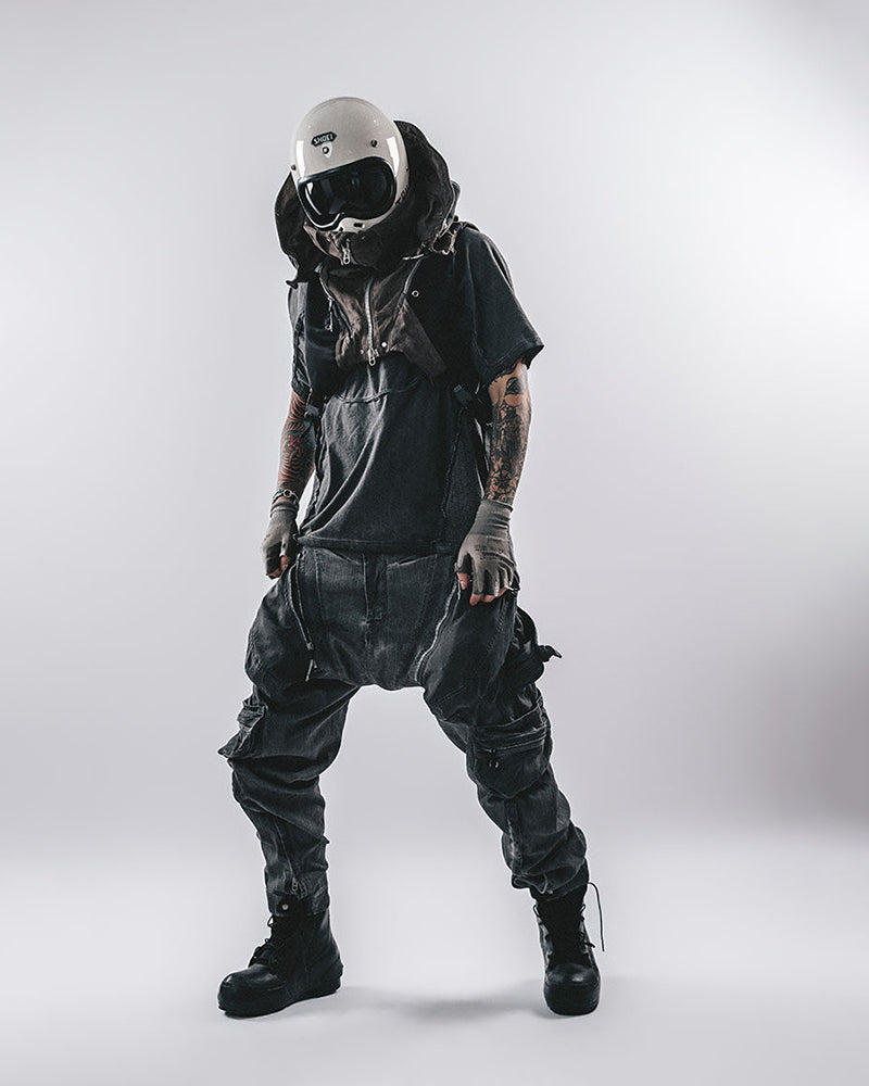 Post-Apocalyptic Acid-Wash Deconstructed T-Shirt