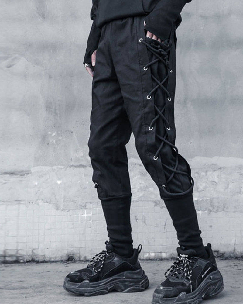 Streetwear Side Drawstring Jogger Pants