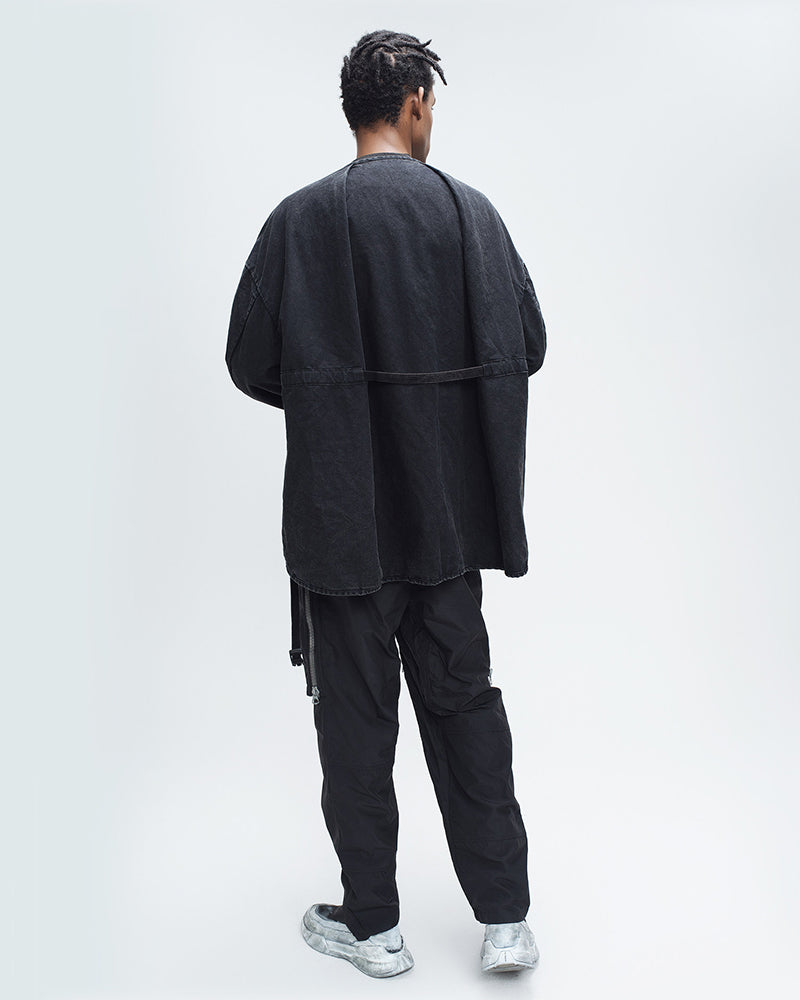 Waist-cinching Multi-Pocket Utility Jacket