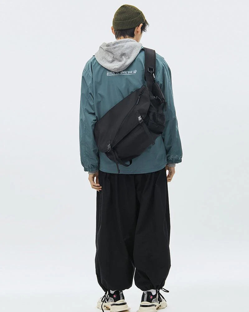 Techwear Large Messenger Sling Bag