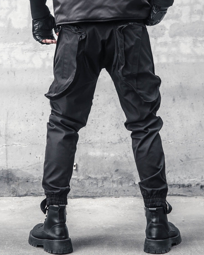 Functional Pocket Zipper Cargo Pants