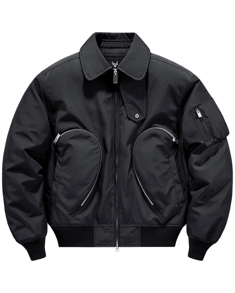 Tactical Two-Way Zip Cargo Jacket