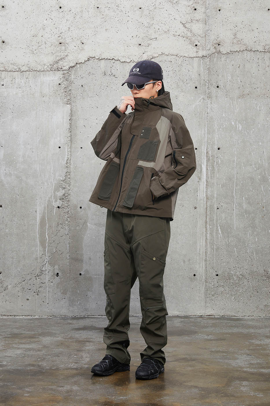 Deconstructed Waterproof Windbreaker