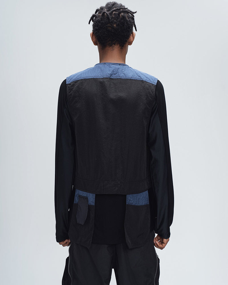 Vintage Sleeveless Pocket Utility Vest