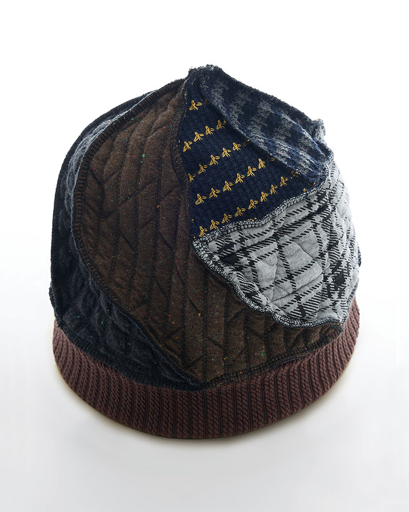 Wasteland Patchwork Thermal Knitted Hat