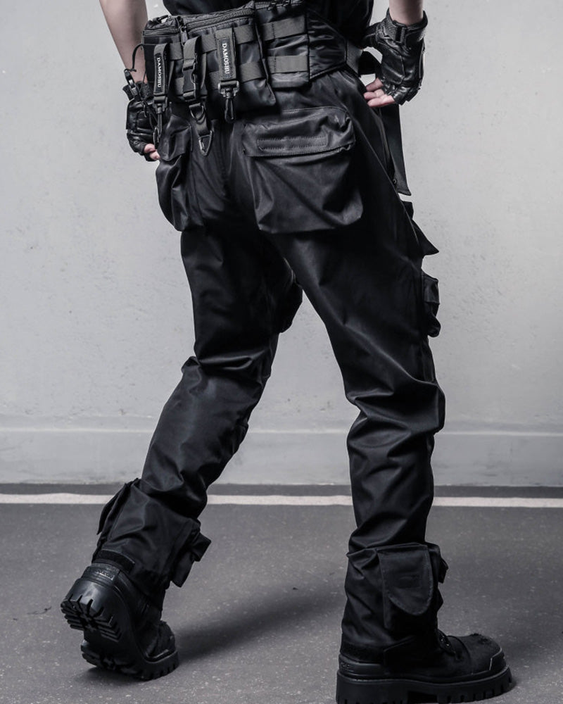 Tactical Multi-Pocket Straight-Leg Cargo Pants