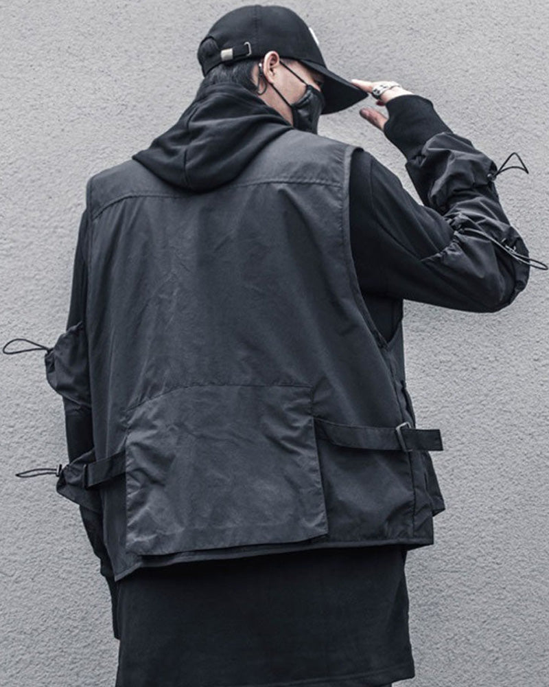 Techwear Mesh Lined Multi-Pocket Tactical Vest