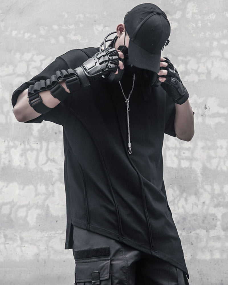 Techwear Functional Geometric Irregular T-Shirt