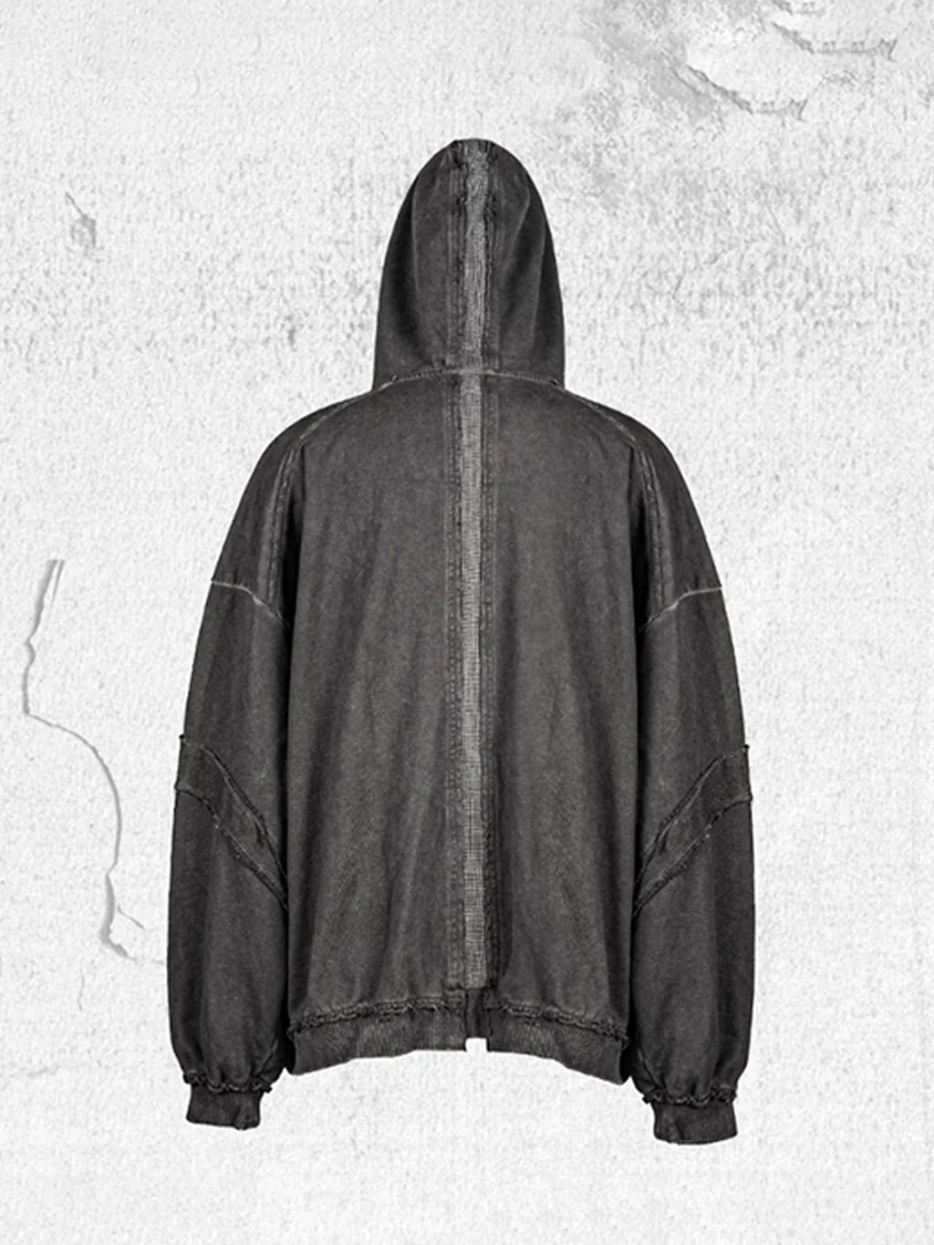 Distressed Demon Clad Deconstructed Hooded Jacket