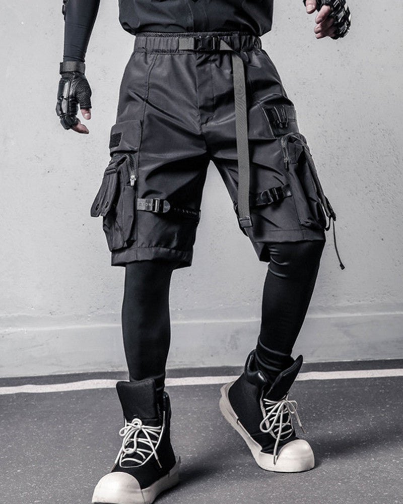 Techwear Multi-Pocket Cargo Shorts