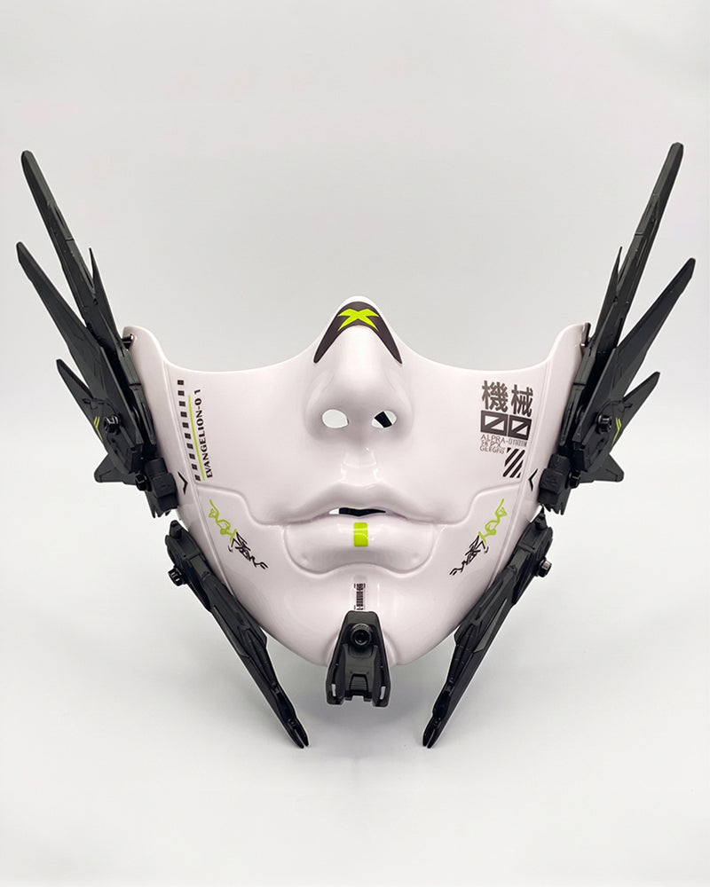 Cyberpunk Mecha Tech Half-Face Mask