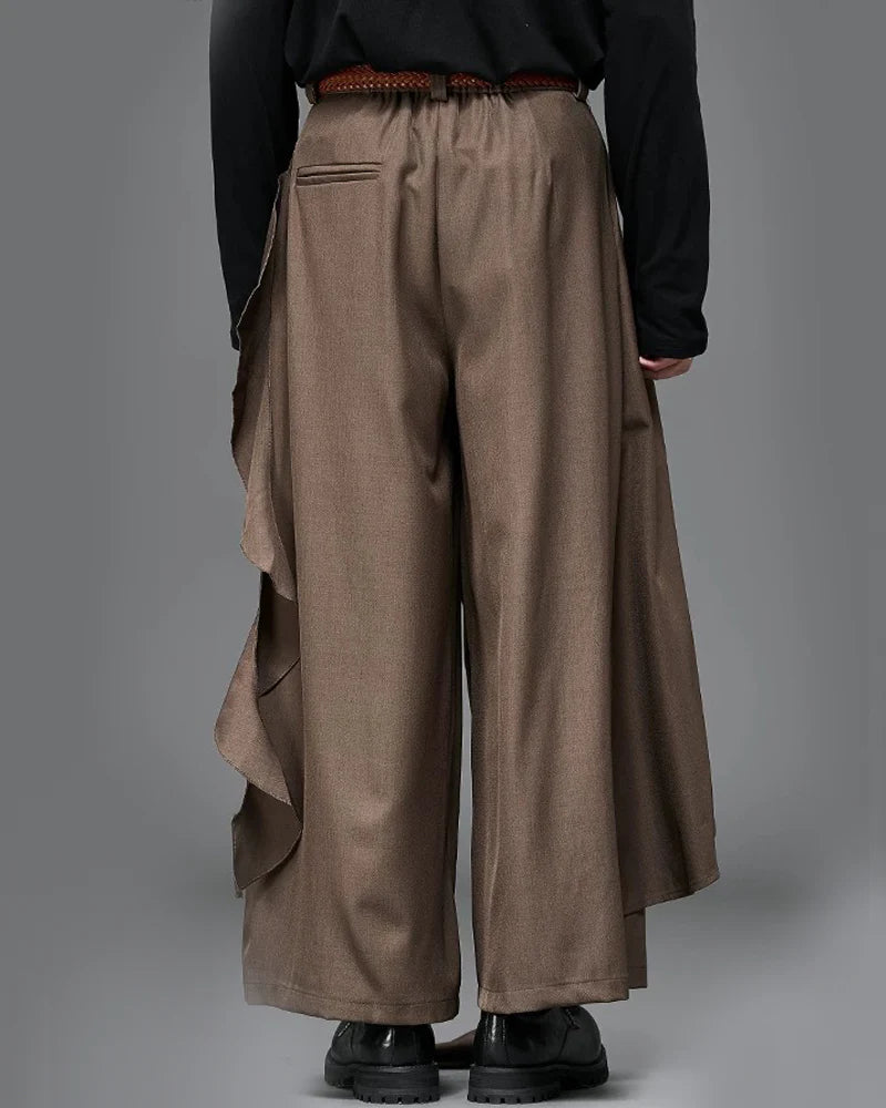 Modern Japanese Wide Leg Vintage Hakama Pants