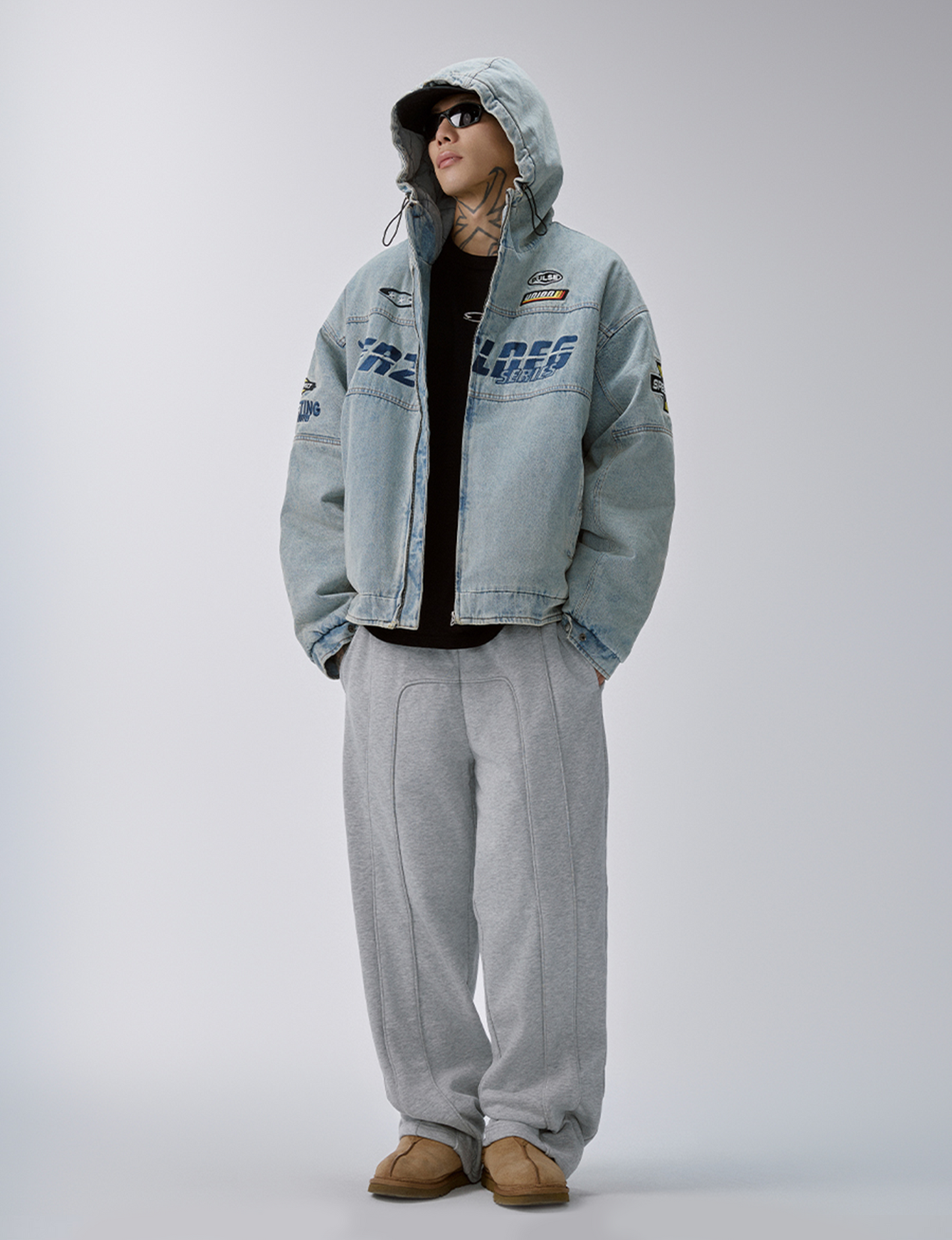 Stitch Seam Oversized Sweatpants