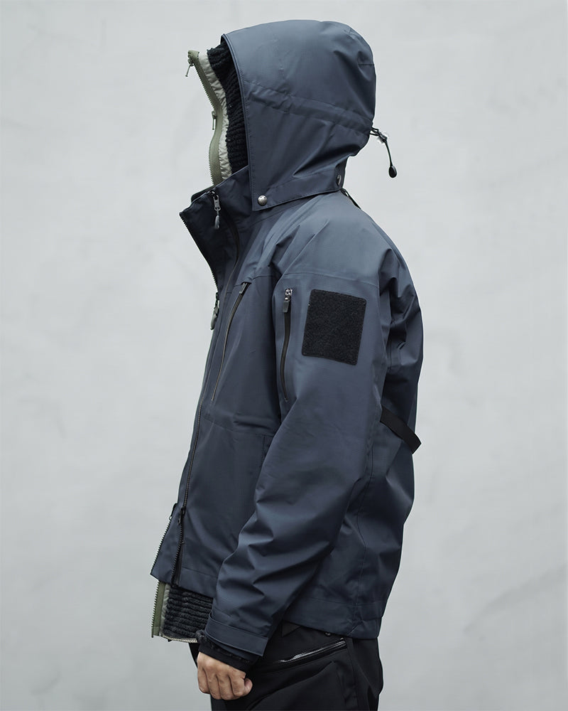 Detachable Placket Windproof Outdoor Jacket