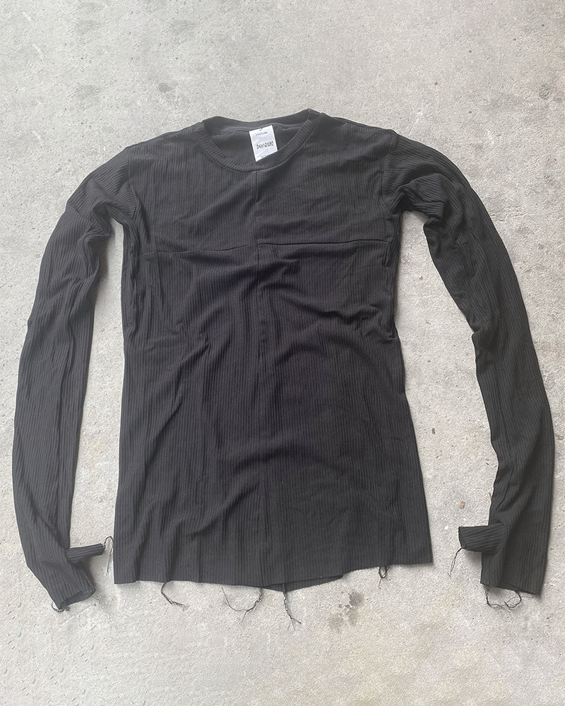 Post-Apocalyptic Deconstructed Layered Long-Sleeve Tee