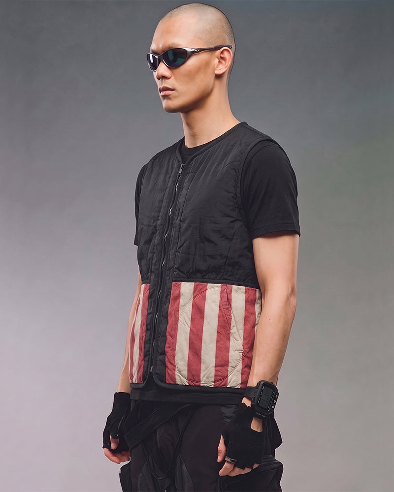 Wasteland Washed Distressed Reversible Vest