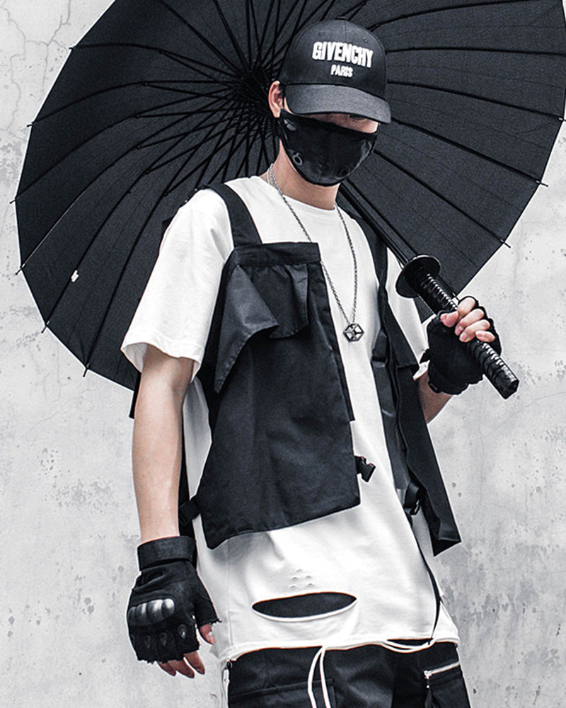 Techwear oversized pockets Utility Vest