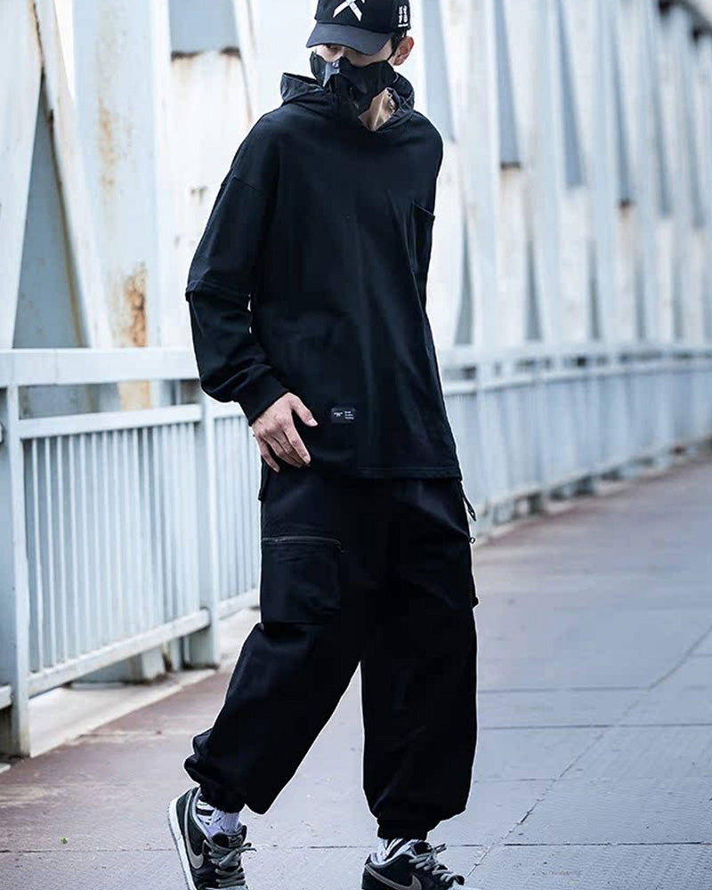 Streetwear Multi-Pocket Strap Techwear Cargo Pants