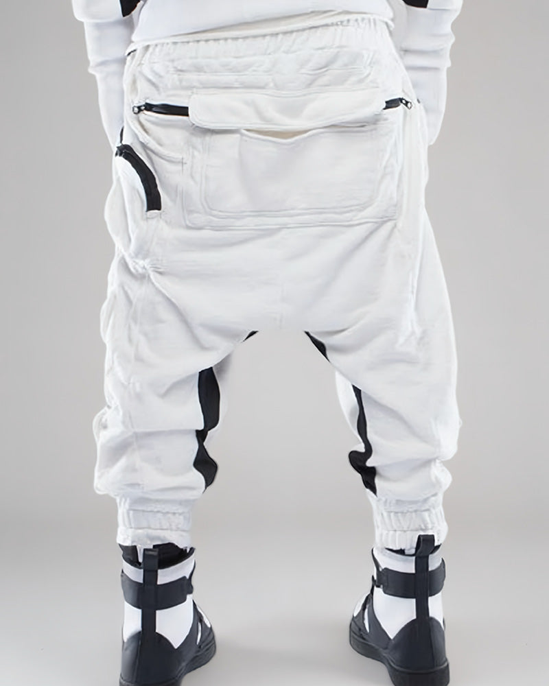 Wasteland Zip-Pocket Color-Block Pants