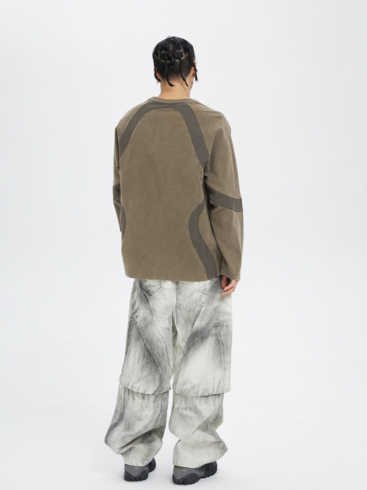 Distressed Detachable Parachute Pants