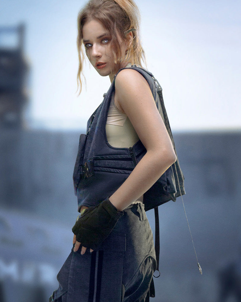 CBP-041-X｜Cyberpunk Techwear Set Top / Bottom