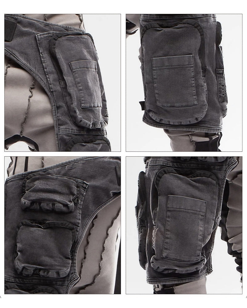 Washed Thigh Bag Post-Apocalyptic Leg Pouch