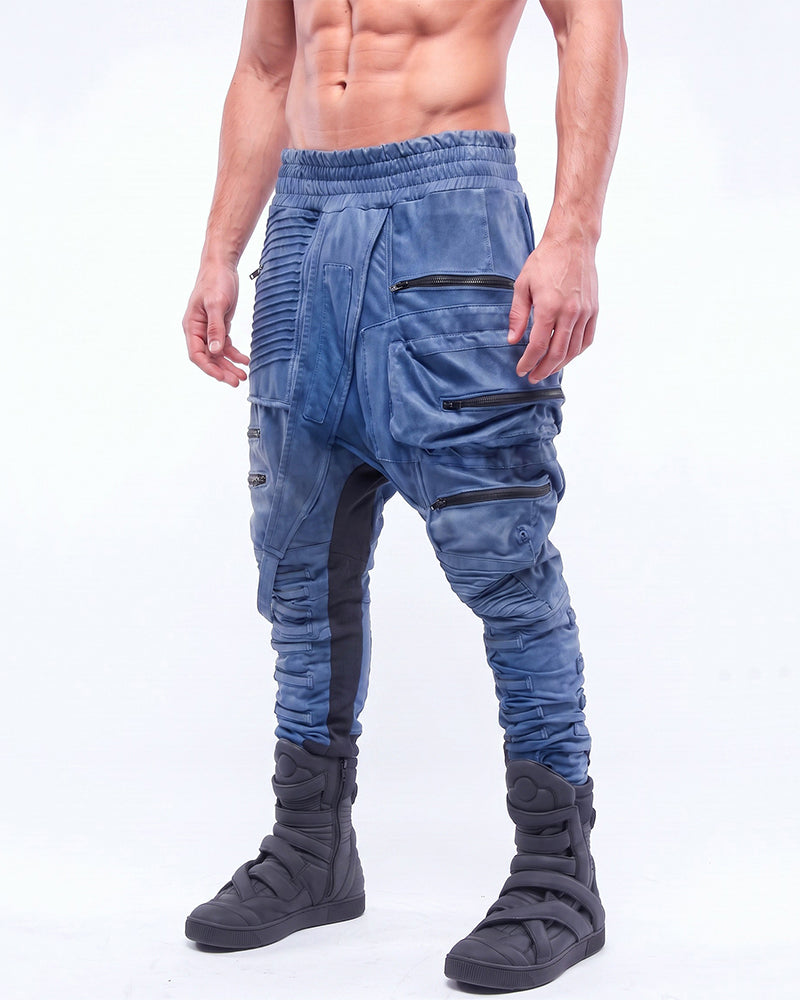Post‑Apocalyptic Asymmetric Deconstructed Multi-Pocket Pants