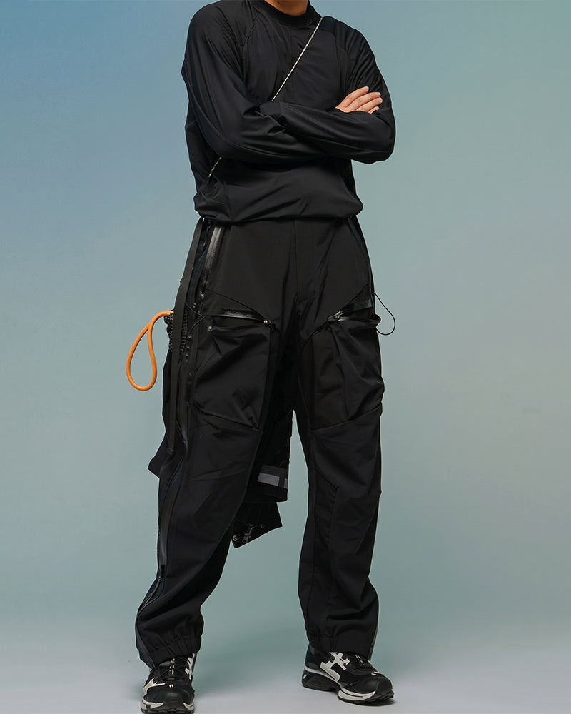 Dual-Zip Rapid-Deploy Techwear Pants