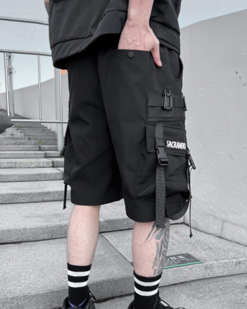 Techwear Multi-Pocket Cargo Shorts