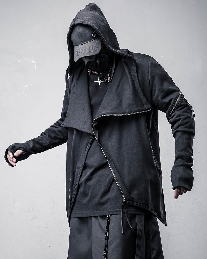 Japanese Techwear Zipper Hooded Jacket