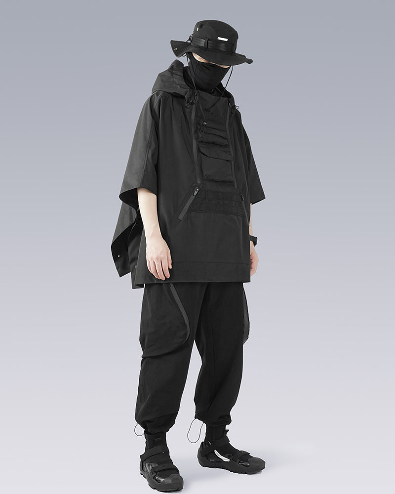 Three-Layer Waterproof Techwear Poncho Jacket