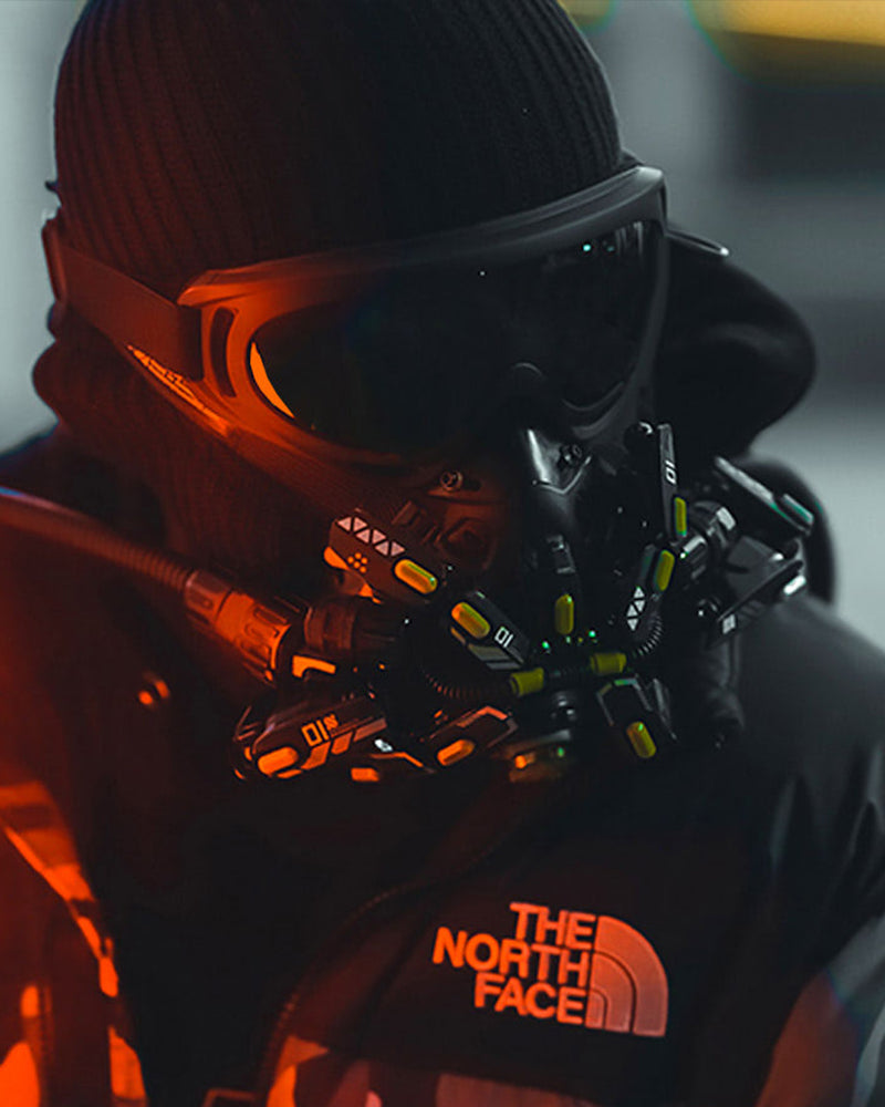Futuristic Cyberpunk Half Face Mask