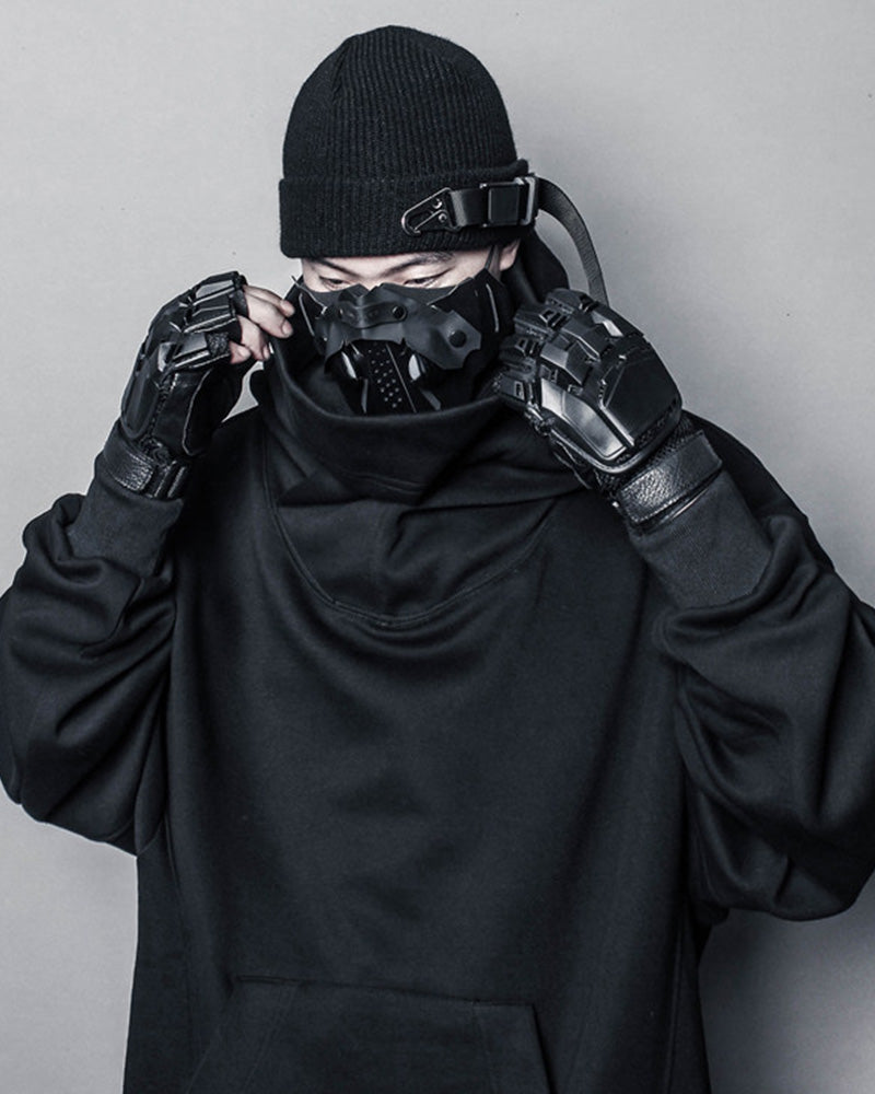 Techwear Buckle Strap Knit Beanie