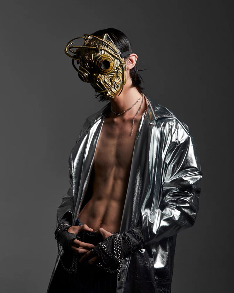 Futuristic Steampunk Gear Mask
