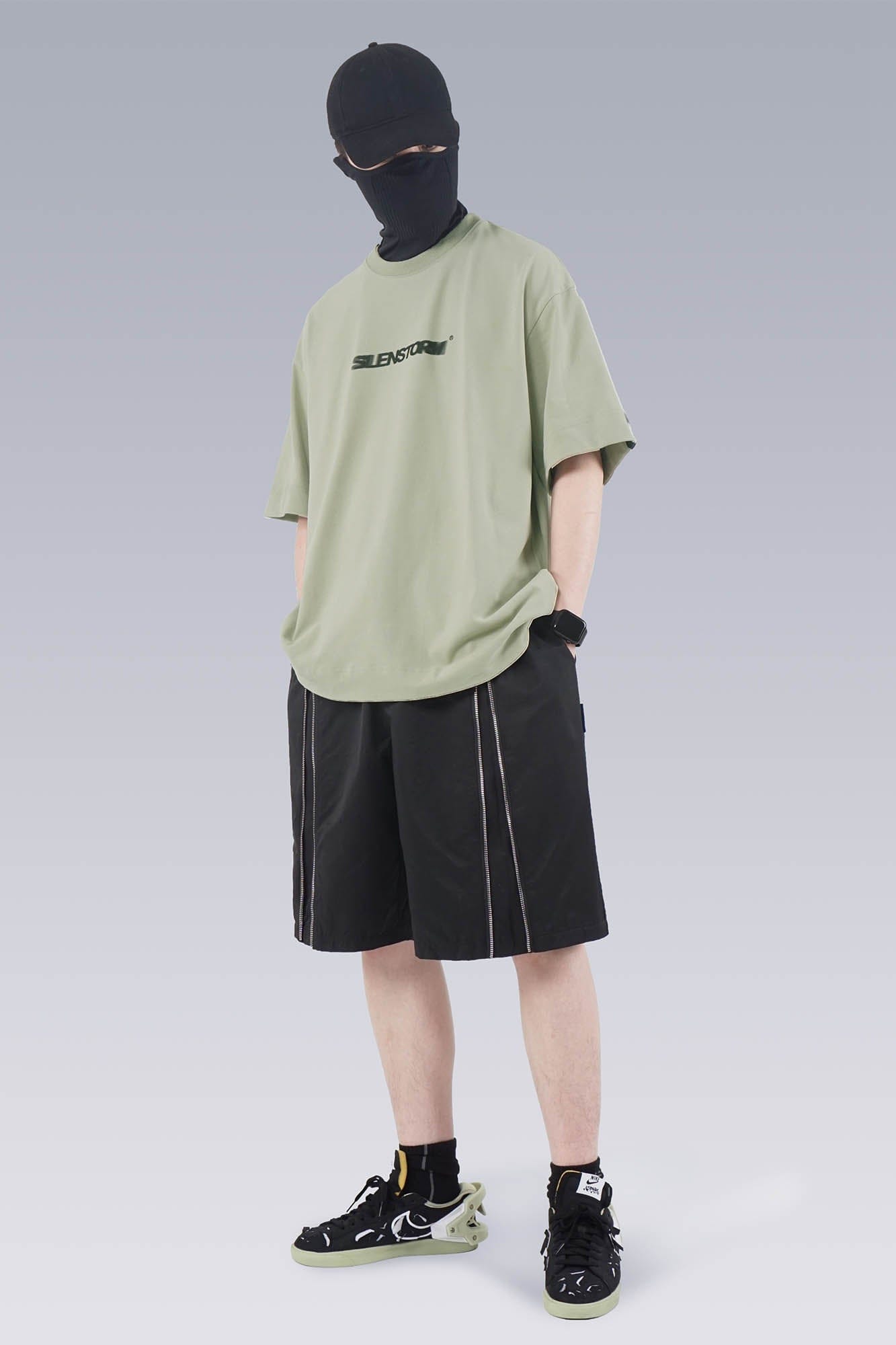 Center-Zip Utility Shorts
